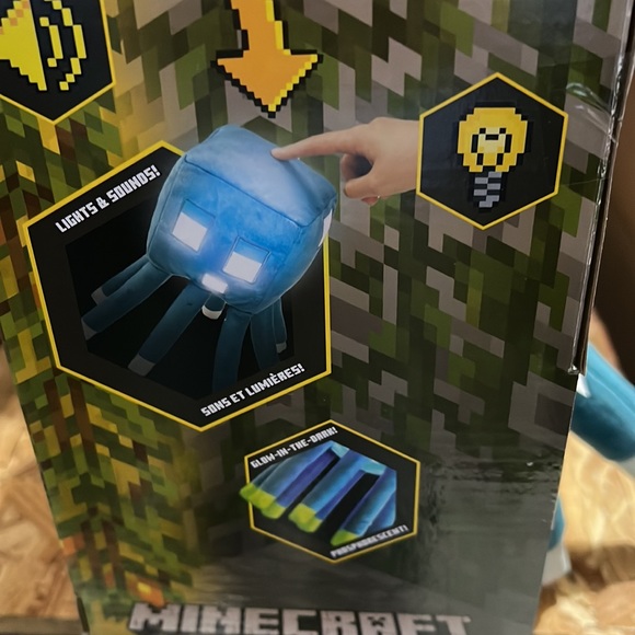 NWT Mattel Minecraft Squid Plush Toy - Picture 3 of 5